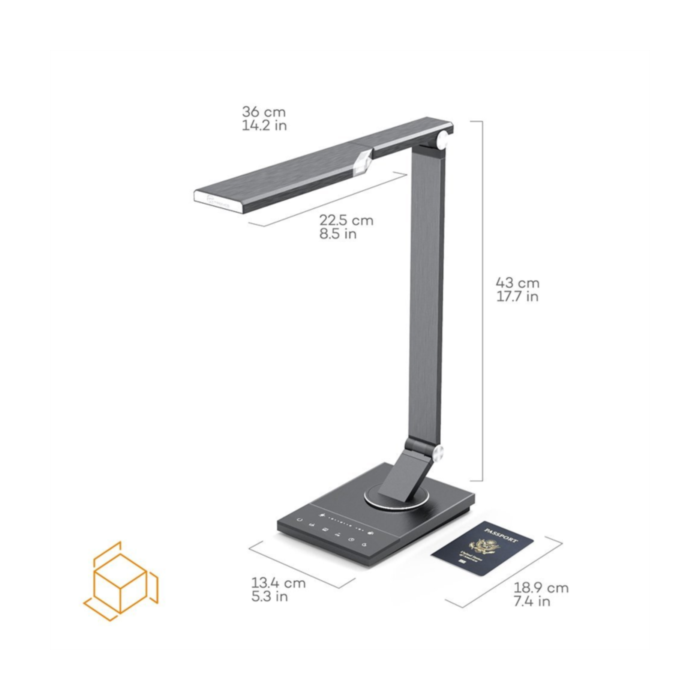 TaoTronics touch control Iron Gray LED namizna svetilka TT-DL16 TaoTronics touch control Iron Gray LED namizna svetilka TT-DL16