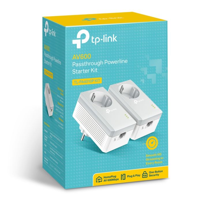 TP-LINK TL-PA4010P KIT AV600 Powerline Adapter z vtičnico TP-LINK TL-PA4010P KIT AV600 Powerline Adapter z vtičnico