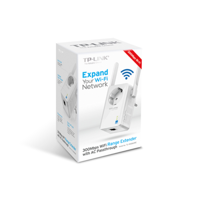 TP-LINK WA860RE 300Mbps WiFi Range Extender z vtičnico TP-LINK WA860RE 300Mbps WiFi Range Extender z vtičnico