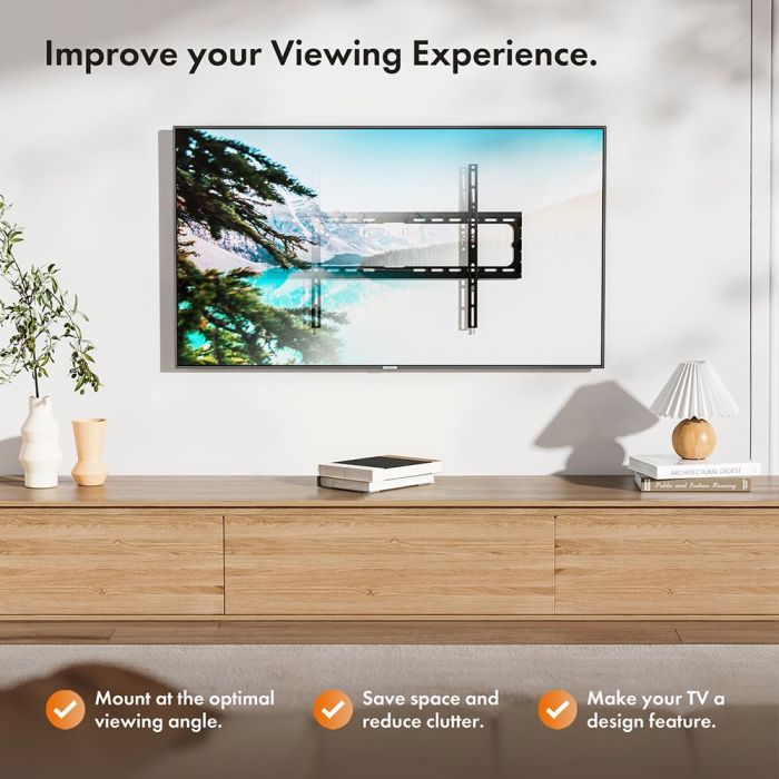 VonHaus 37-70 fiksen TV stenski nosilec do 35kg VonHaus 37-70 fiksen TV stenski nosilec do 35kg