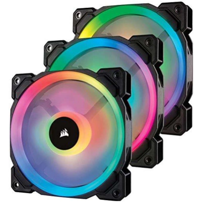 Ventilator Corsair LL120 120mm, črna RGB CORSAIR Ventilator Corsair LL120 120mm, črna RGB