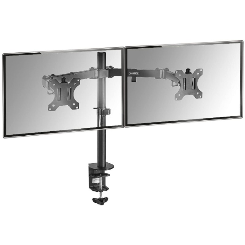 Nosilec za LCD monitor dvojni 33 - 82 cm (13-32) do 8kg na roko - pritrditev na rob mize VonHaus (05/116)
