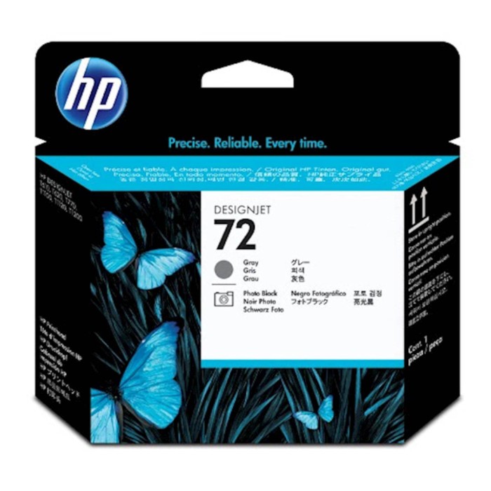 HP GLAVA SIVA IN FOTO CRNA 72 ZA DESIGNJET T1100/T610, VEC KOT 3 (C9380A)