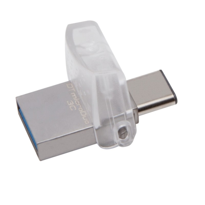 Spominski ključek 32GB USB 3.1/USB-C Kingston 100MB/s 15MB/s kovinski micro duo srebrn (DTDUO3C/32GB) KINGSTON Spominski ključek 32GB USB 3.1/USB-C Kingston 100MB/s 15MB/s kovinski micro duo srebrn (DTDUO3C/32GB)