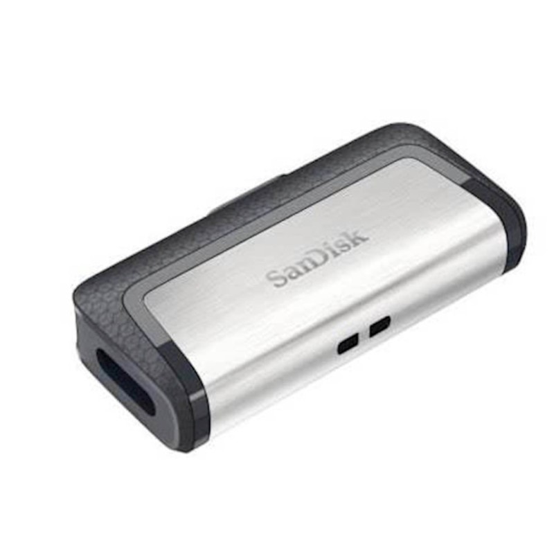 Spominski ključek 128GB USB 3.2/USB-C Sandisk Ultra Dual 150MB/s plastičen drsni srebrno-črn (SDDDC2-128G-G46) SANDISK Spominski ključek 128GB USB 3.2/USB-C Sandisk Ultra Dual 150MB/s plastičen drsni srebrno-črn (SDDDC2-128G-G46)
