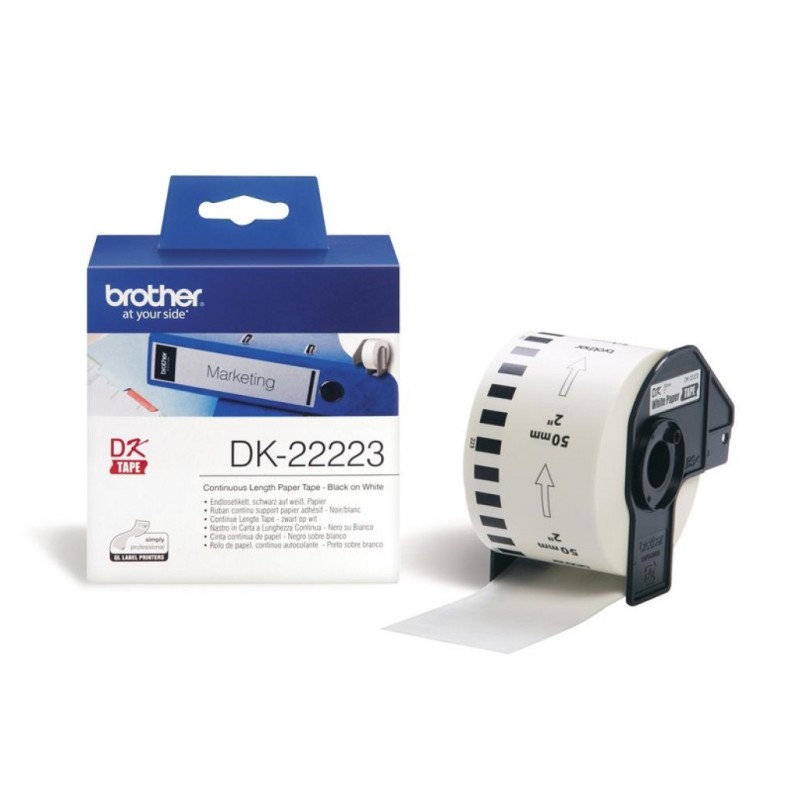 ETIKETA Brother DK22223 bela 50mm Brother ETIKETA Brother DK22223 bela 50mm