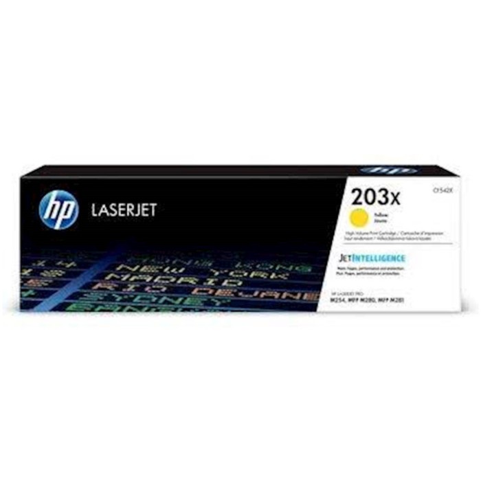 TONER HP 203X RUMEN ZA COLOR LJ Pro M254dn, M365dw, MFP M280nw, M281cdw, M281fdn (2.500 STRANI) (CF542X)