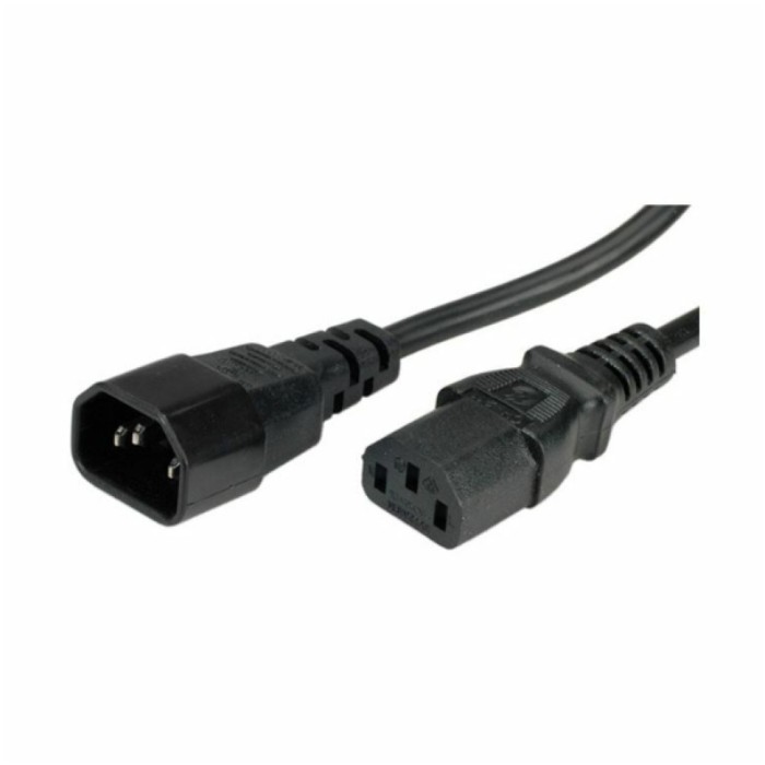 KABEL NAPAJALNI 220V podaljšek 3,00m C13 - C14 Value (19.99.1530-50)