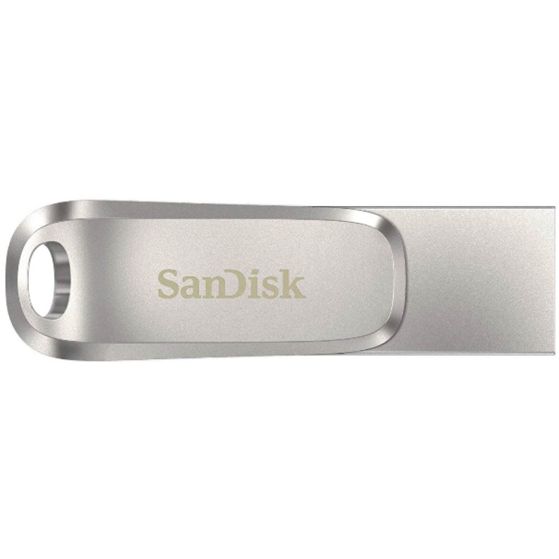 Spominski ključek 64GB USB3.1/USB-C Sandisk Ultra Dual 150MB/s 50MB/s kovinski duo srebrn (SDDDC4-064G-G46) SANDISK Spominski ključek 64GB USB3.1/USB-C Sandisk Ultra Dual 150MB/s 50MB/s kovinski duo srebrn (SDDDC4-064G-G46)