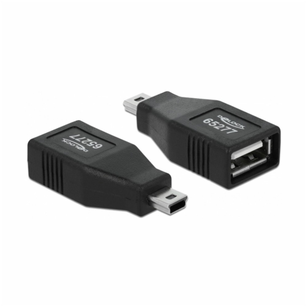USB mini (5pin) => USB-A adapter Delock (65277) Delock USB mini (5pin) => USB-A adapter Delock (65277)