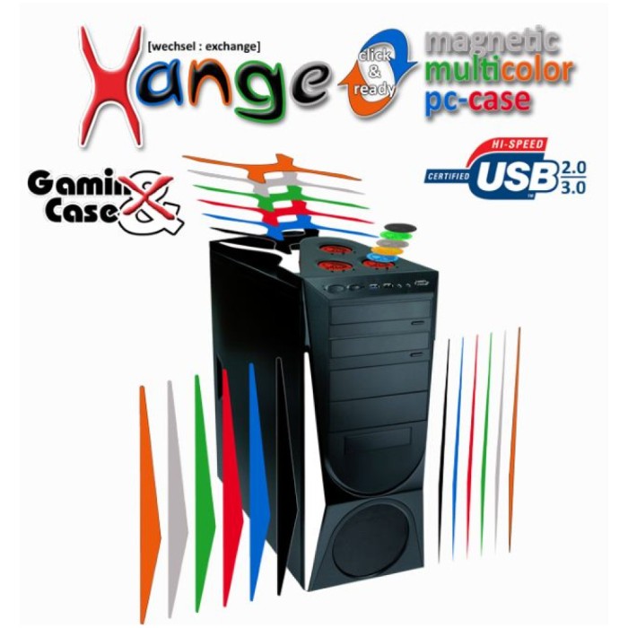 Ohišje Rasurbo Xange USB 3.0 spredaj - možnost različnih barv z dodatki Ohišje Rasurbo Xange USB 3.0 spredaj - možnost različnih barv z dodatki
