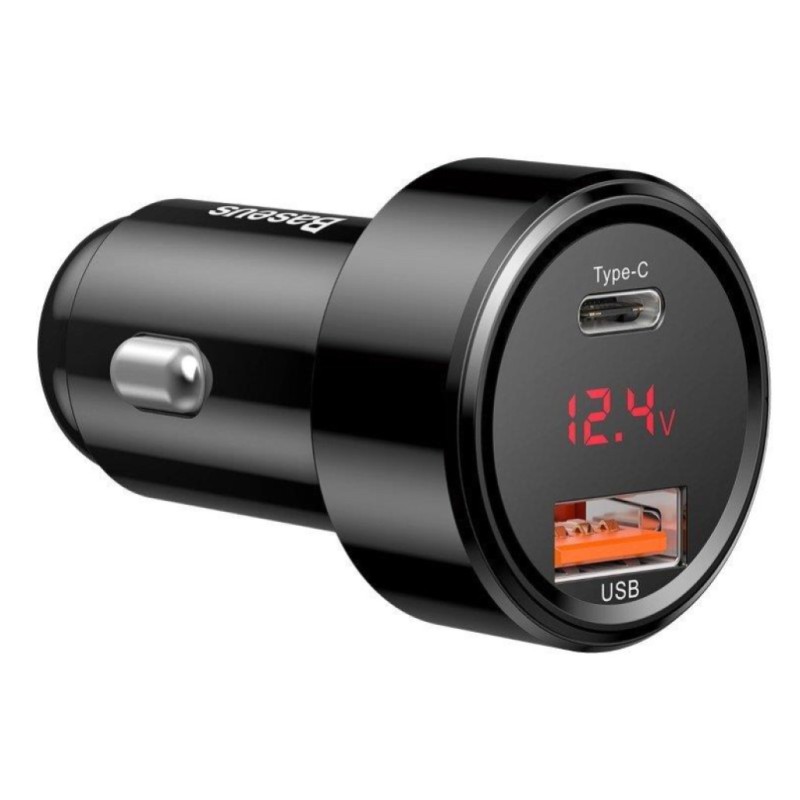 Avto polnilec 12V/24V => USB-A + USB-C 45W PD Baseus Qualcomm Quick Charge 4.0 (CCMLC20C-01) Baseus Avto polnilec 12V/24V => USB-A + USB-C 45W PD Baseus Qualcomm Quick Charge 4.0 (CCMLC20C-01)
