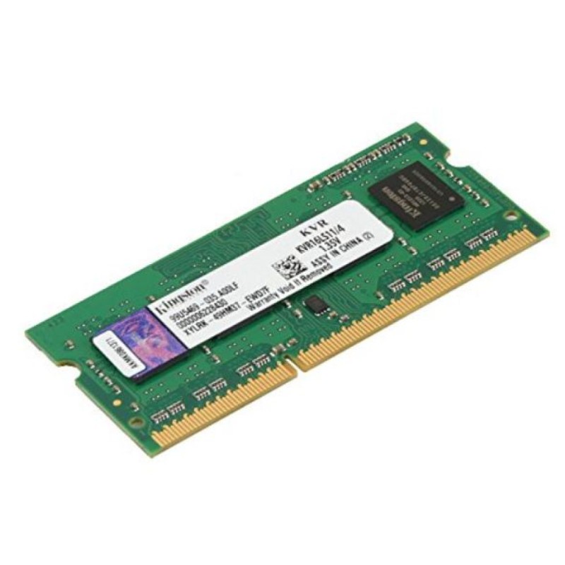 SO-DIMM DDR3L 4GB 1600MHz CL11 Single (1x4GB) Kingston 1,35V (KVR16LS11/4) KINGSTON SO-DIMM DDR3L 4GB 1600MHz CL11 Single (1x4GB) Kingston 1,35V (KVR16LS11/4)