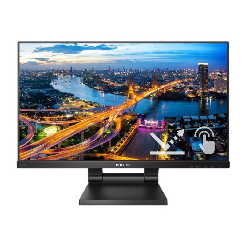 Monitor touch Philips 54,6 cm (21,5) 222B1TC 1920x1080 POS 75Hz IPS 5ms VGA HDMI DisplayPort 2xUSB3.1 Zvočniki  3H sRGB102%