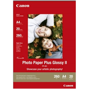 Papir CANON PP-201 A4; A4 / high gloss / 265gsm / 20 listov (2311B019BA) Papir CANON PP-201 A4; A4 / high gloss / 265gsm / 20 listov (2311B019BA)