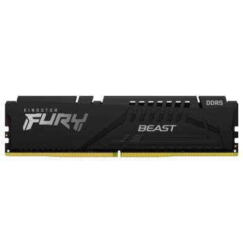 DDR5 16GB 5200MHz CL40 Single (1x16GB) Kingston Fury Beast XMP3.0 1,25V Gaming črna (KF552C40BB-16)