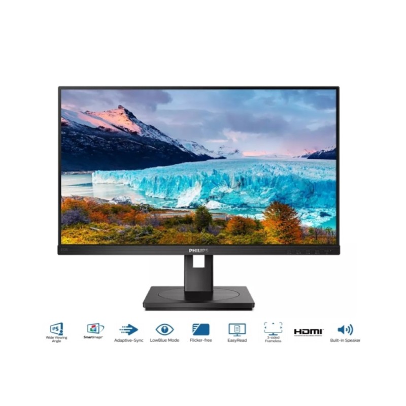Monitor Philips 68,6 cm (27,0) 272S1AE 1920x1080 75Hz IPS 4ms VGA DVI HDMI DisplayPort Pivot Zvočniki 3H sRGB102% E-Line PHILIPS Monitor Philips 68,6 cm (27,0) 272S1AE 1920x1080 75Hz IPS 4ms VGA DVI HDMI DisplayPort Pivot Zvočniki 3H sRGB102% E-Line