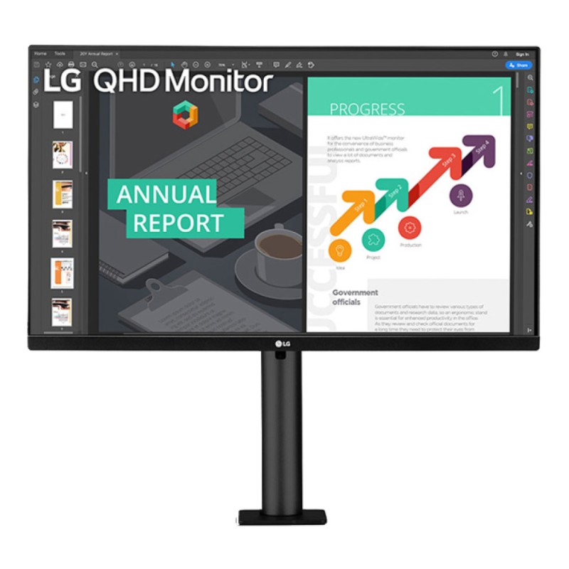 Monitor LG 68,5 cm (27,0) 27QN880-B 2560x1440 75Hz IPS 5ms 2xHDMI DisplayPort USB-C(DP, 60W) 1/2xUSB3.0 pivot 3H sRGB99% FreeSync HDR10 LG Monitor LG 68,5 cm (27,0) 27QN880-B 2560x1440 75Hz IPS 5ms 2xHDMI DisplayPort USB-C(DP, 60W) 1/2xUSB3.0 pivot 3H sRGB99% FreeSync HDR10