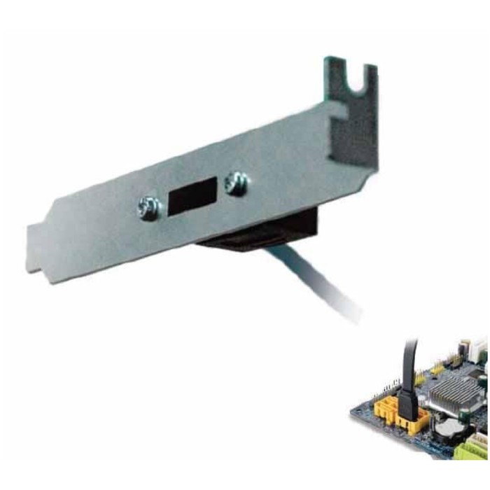 KABEL SATA na MB => na 1x eSATA v PCI blendi, 45cm kabla KABEL SATA na MB => na 1x eSATA v PCI blendi, 45cm kabla