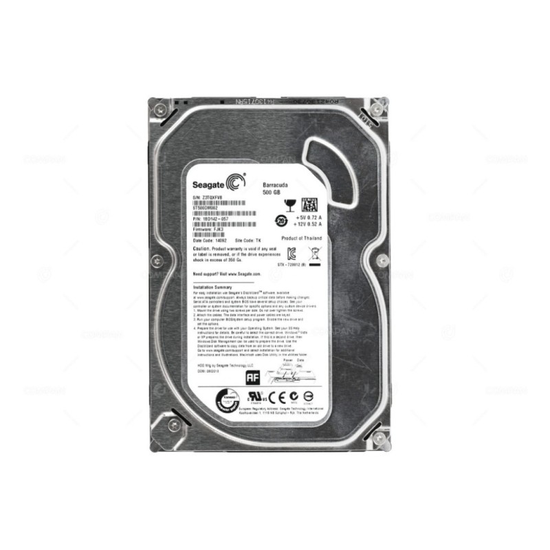 Trdi disk  500GB SATA3 Seagate ST500DM002 6GB/s 16Mb 7.200 RPM - OEM