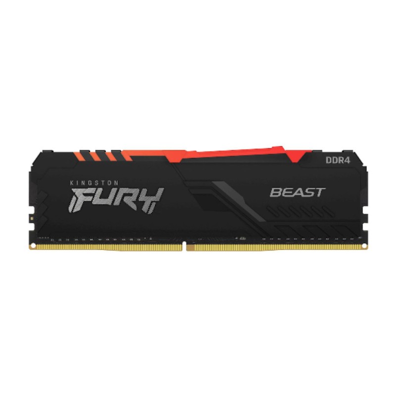 DDR4 32GB 3200MHz CL16 1x32GB Kingston RGB Fury Beast XMP2.0 1,35V Gaming črna (KF432C16BBA/32) KINGSTON DDR4 32GB 3200MHz CL16 1x32GB Kingston RGB Fury Beast XMP2.0 1,35V Gaming črna (KF432C16BBA/32)