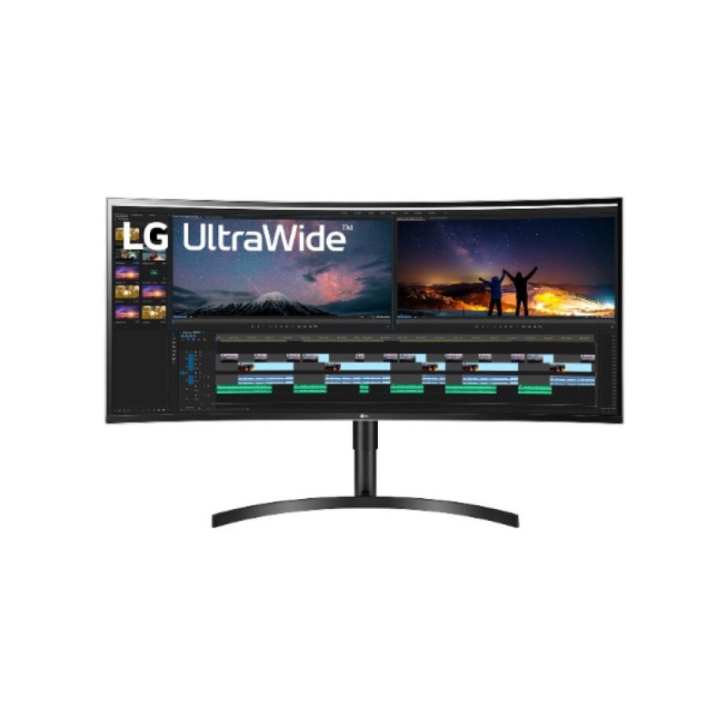 Monitor LG 96,5 cm (38,0) 38WN75C-B 3840x1600 Curved IPS 5ms 2xHDMI DisplayPort HAS zvočniki sRGB99% HDR10 LG Monitor LG 96,5 cm (38,0) 38WN75C-B 3840x1600 Curved IPS 5ms 2xHDMI DisplayPort HAS zvočniki sRGB99% HDR10