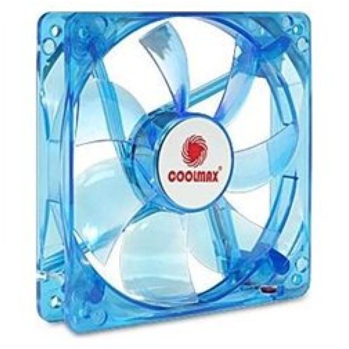 Ventilator Coolmax OEM 80mm, modra Ventilator Coolmax OEM 80mm, modra