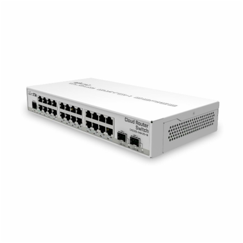 STIKALO 24-PORT 2xSFP Mikrotik 100/1000 Managed PoE pasivni (CRS326-24G-2S+IN) MIKROTIK STIKALO 24-PORT 2xSFP Mikrotik 100/1000 Managed PoE pasivni (CRS326-24G-2S+IN)