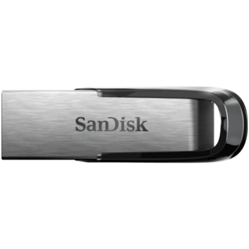 Spominski ključek 64GB USB 3.0 Sandisk Ultra Flair 150MB/s - kovinski/brez pokrovčka/črn-srebrn (SDCZ73-064G-G46)