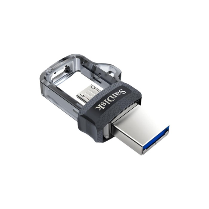 Spominski ključek 32GB USB 3.0 Sandisk Ultra Dual 150MB/s - plastičen/micro drsni/črn (SDDD3-032G-G46)