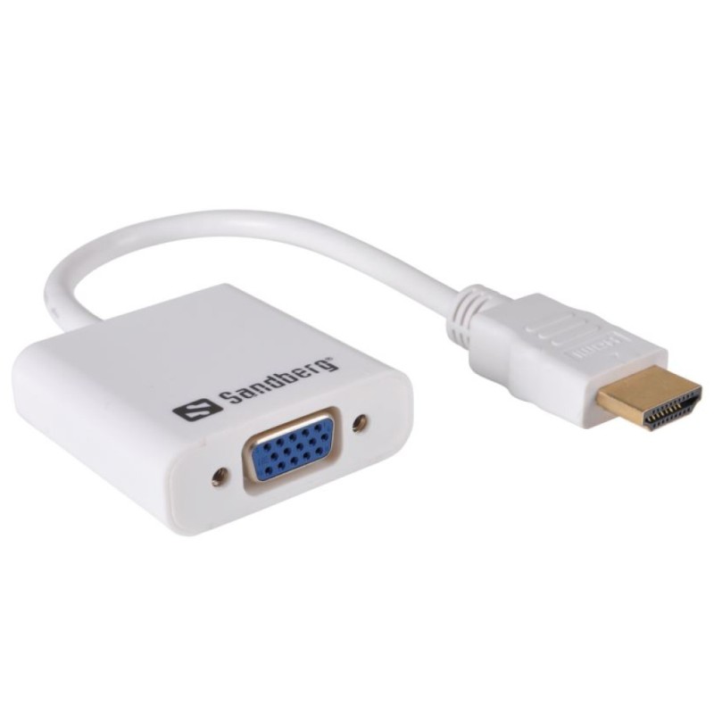 Adapter HDMI (m) => VGA (ž) 10cm Sandberg SANDBERG Adapter HDMI (m) => VGA (ž) 10cm Sandberg