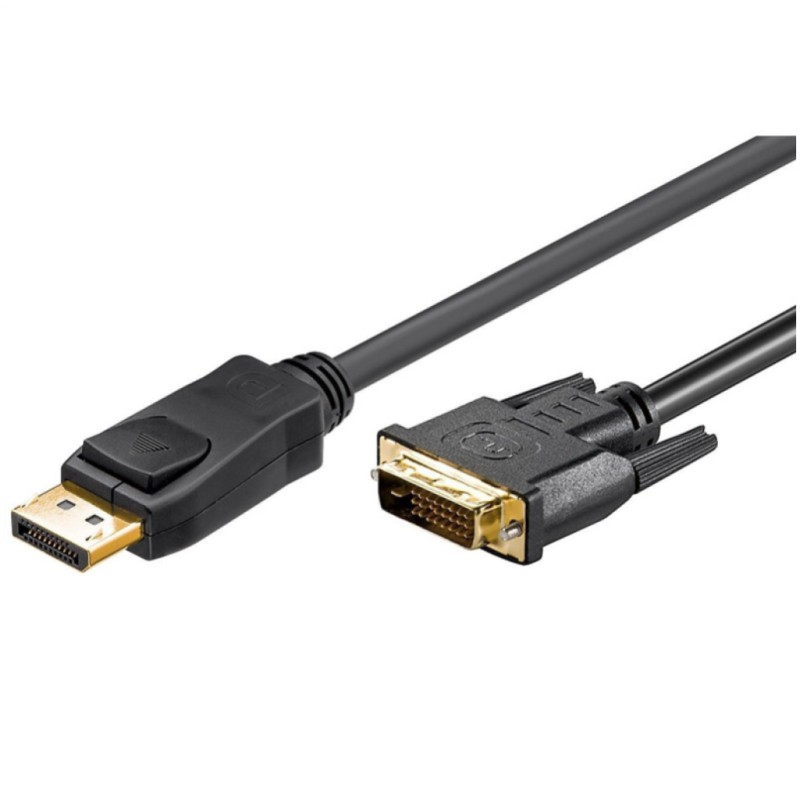 Kabel DisplayPort (m) => DVI-D (m) 2,0m Goobay 4K Ultra HD 2160p (30 Hz) Goobay Kabel DisplayPort (m) => DVI-D (m) 2,0m Goobay 4K Ultra HD 2160p (30 Hz)