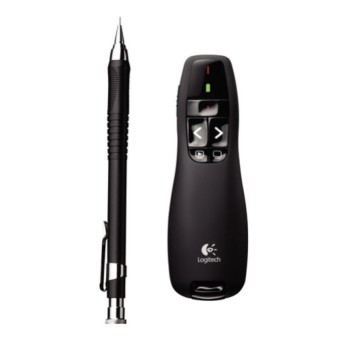 Presenter Logitech Brezžični R400 rdeči laser (910-001356)