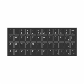 Nalepka za Tipkovnico US vsi znaki-beli Nalepka za Tipkovnico US vsi znaki-beli
