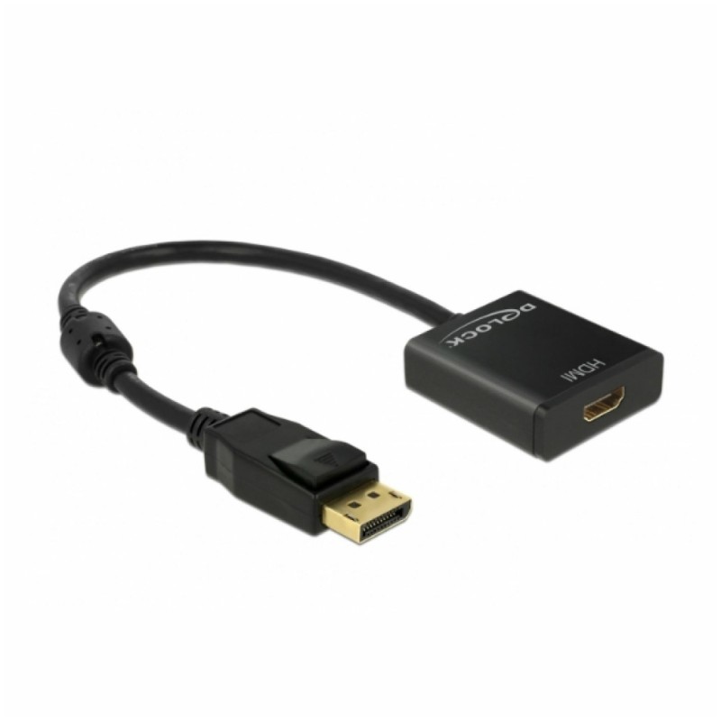Pretvornik DisplayPort 1.2 (m) => HDMI (ž) 20cm 4K30Hz Delock aktivni (62607) Delock Pretvornik DisplayPort 1.2 (m) => HDMI (ž) 20cm 4K30Hz Delock aktivni (62607)
