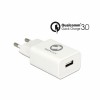 Hišni polnilec 100-240V => 1x USB-A (ž) QC3 za mobilni telefon ali tablični računalnik Navilock - bel (62969)