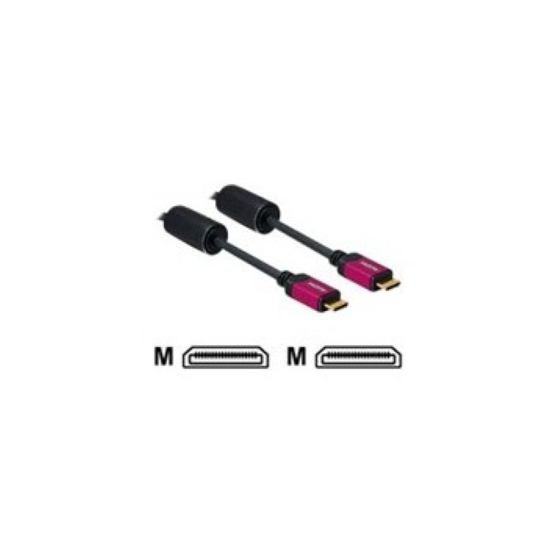 KABEL HDMI mini (m) => HDMI mini (m)  5,0m 1,3b zlati kontakti, feritni filti
