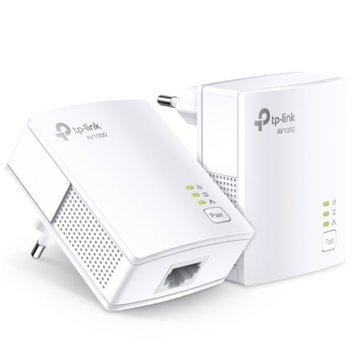 HPAV Powerline 1xLAN RJ45 220V TP-Link 1000Mbit/s (1+1) (TL-PA7017 KIT)