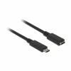 Kabel USB-C => USB-C 3.1 Podaljšek 2,00m 10Gbps 60W Delock (85542) Delock Kabel USB-C => USB-C 3.1 Podaljšek 2,00m 10Gbps 60W Delock (85542)