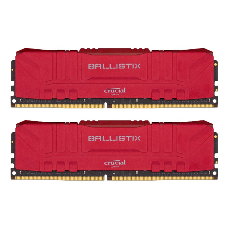 DDR4-16GB 3200MHz CL16 KIT (2x 8GB) Crucial Ballistix XMP2.0 1,35V Gaming rdeč (BL2K8G32C16U4R) CRUCIAL DDR4-16GB 3200MHz CL16 KIT (2x 8GB) Crucial Ballistix XMP2.0 1,35V Gaming rdeč (BL2K8G32C16U4R)