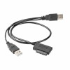 Adapter USB - Slim SATA Cablexpert (SATA 13pin) Razni proizvajalci Adapter USB - Slim SATA Cablexpert (SATA 13pin)