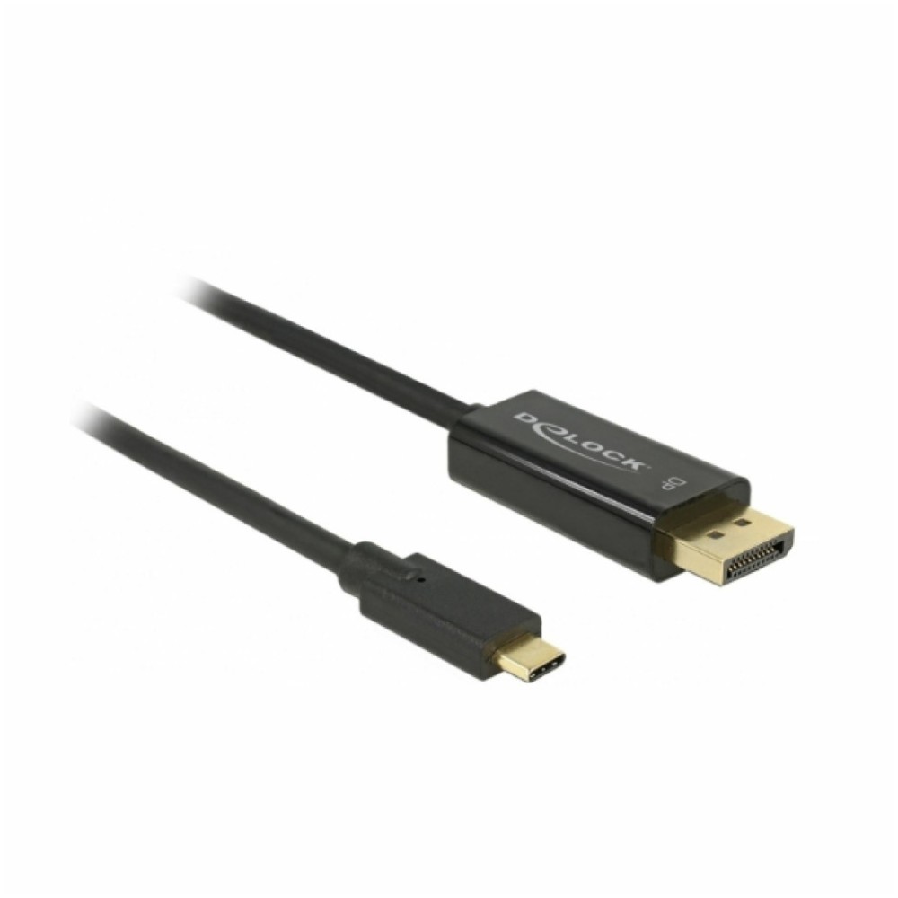 Kabel USB-C => DisplayPort 2,0m Delock 4K@60Hz - črn (85256) Delock Kabel USB-C => DisplayPort 2,0m Delock 4K@60Hz - črn (85256)