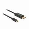 Kabel USB-C => DisplayPort 2,0m Delock 4K@60Hz - črn (85256) Delock Kabel USB-C => DisplayPort 2,0m Delock 4K@60Hz - črn (85256)