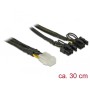 Adapter DC 6pin na 2x 8pin za grafične kartice PCI-express 0,3m Delock Adapter DC 6pin na 2x 8pin za grafične kartice PCI-express 0,3m Delock