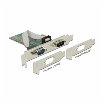 Kontroler PCI-Express => 2x serijski COM port RS232  9pin Delock Kontroler PCI-Express => 2x serijski COM port RS232  9pin Delock