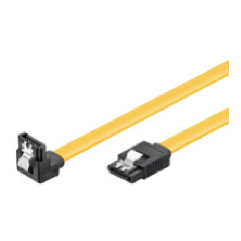KABEL SATA/SATA moški 0,70m 90° z zatičem Goobay (95022) Goobay KABEL SATA/SATA moški 0,70m 90° z zatičem Goobay (95022)