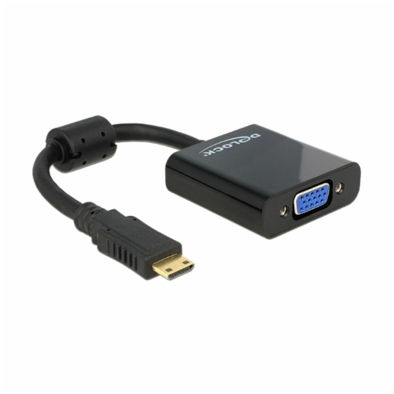 Adapter HDMI-C Mini M - VGA Ž Delock Adapter HDMI-C Mini M - VGA Ž Delock