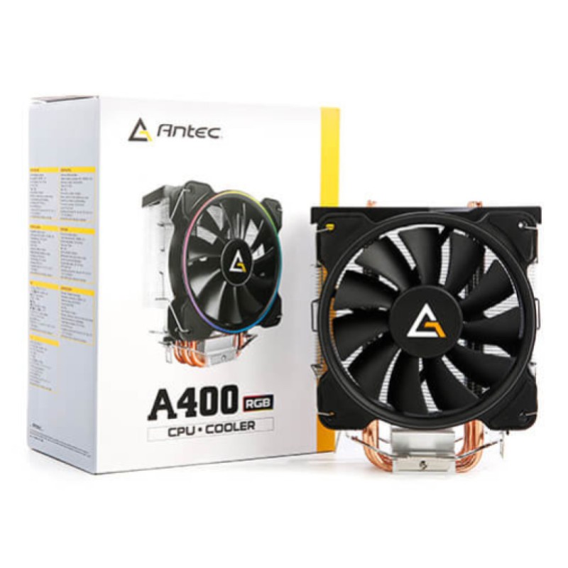 Zračni hladilnik Antec A400 - RGB črna-srebrna (0-761345-10921-5) ANTEC Zračni hladilnik Antec A400 - RGB črna-srebrna (0-761345-10921-5)