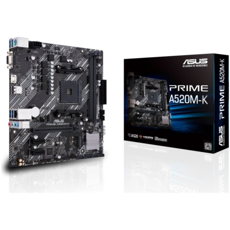 Osnovna plošča AM4 ASUS A520M-K microATX VGA HDMI ASUS Osnovna plošča AM4 ASUS A520M-K microATX VGA HDMI