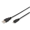 Kabel USB A => B micro 1,0m (za mobitele) dvojno oklopljen Digitus (AK-300110-010-S) Digitus Kabel USB A => B micro 1,0m (za mobitele) dvojno oklopljen Digitus (AK-300110-010-S)